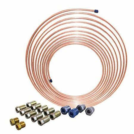 BEAUTYBLADE 0.25 x 25 ft. Nickel Copper Brake Line Coil BE2571638